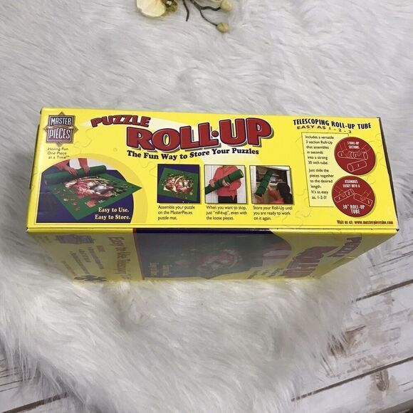 Puzzle Roll-Up‎ 36"X 30" For Up To 1000 Pieces by Masterpieces w/Straps - Picture 3 of 7